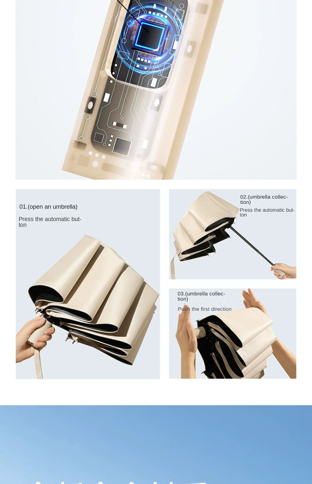 Auto UV Protection Umbrella