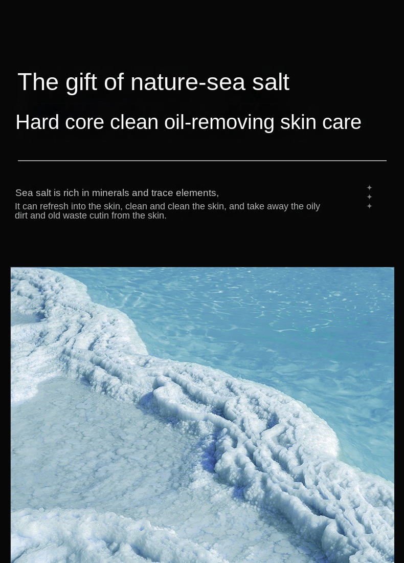 Men's sea salt cleansing cleanser 100g