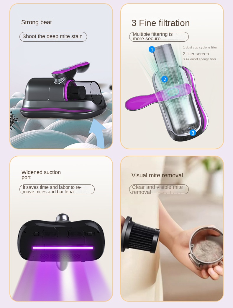 Wireless UV Dust Mite Vacuum