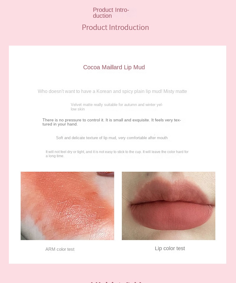 Velvet Matte Lip Mud