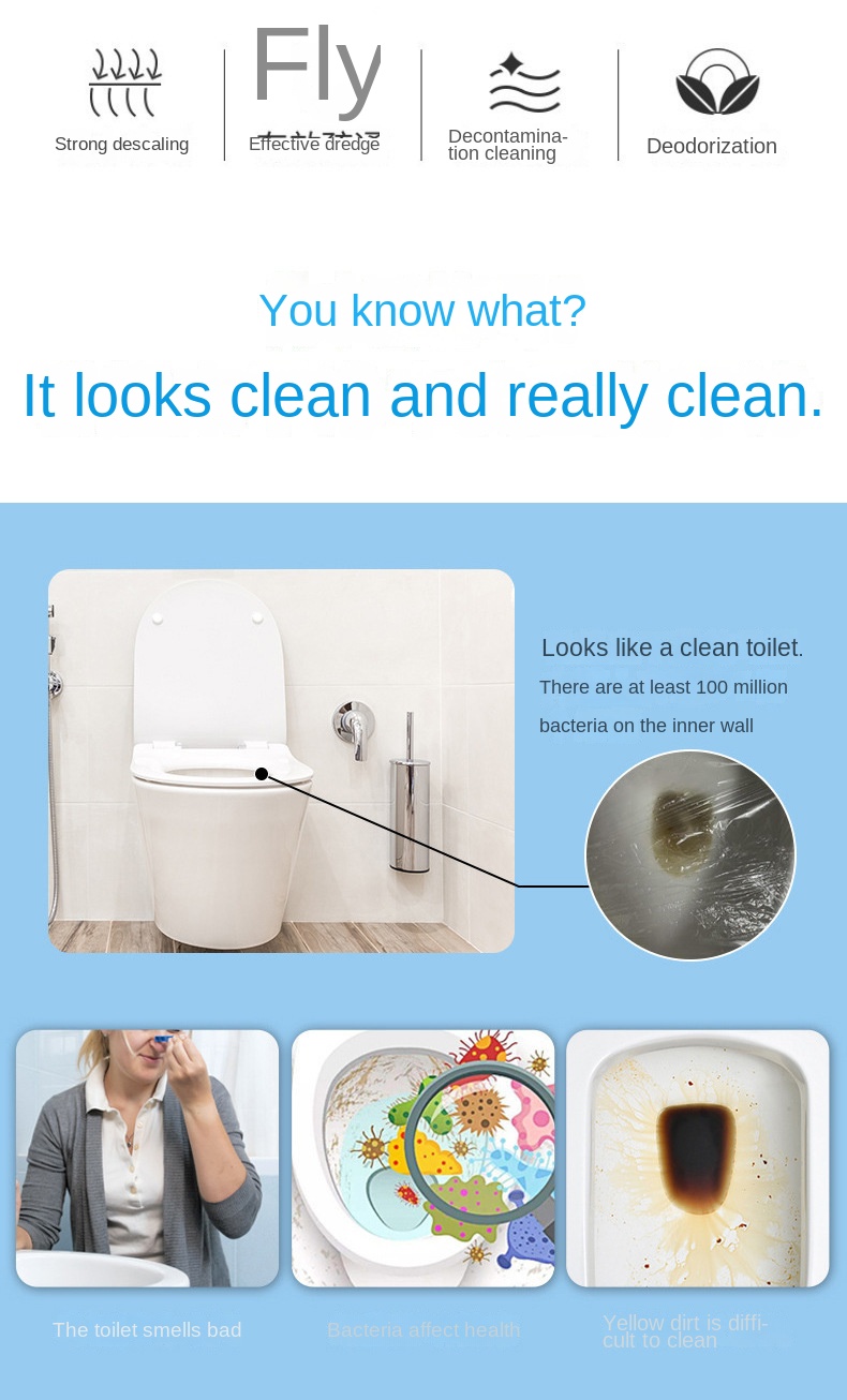 Toilet Cleaner: Blue Bubble Bowl Refresher