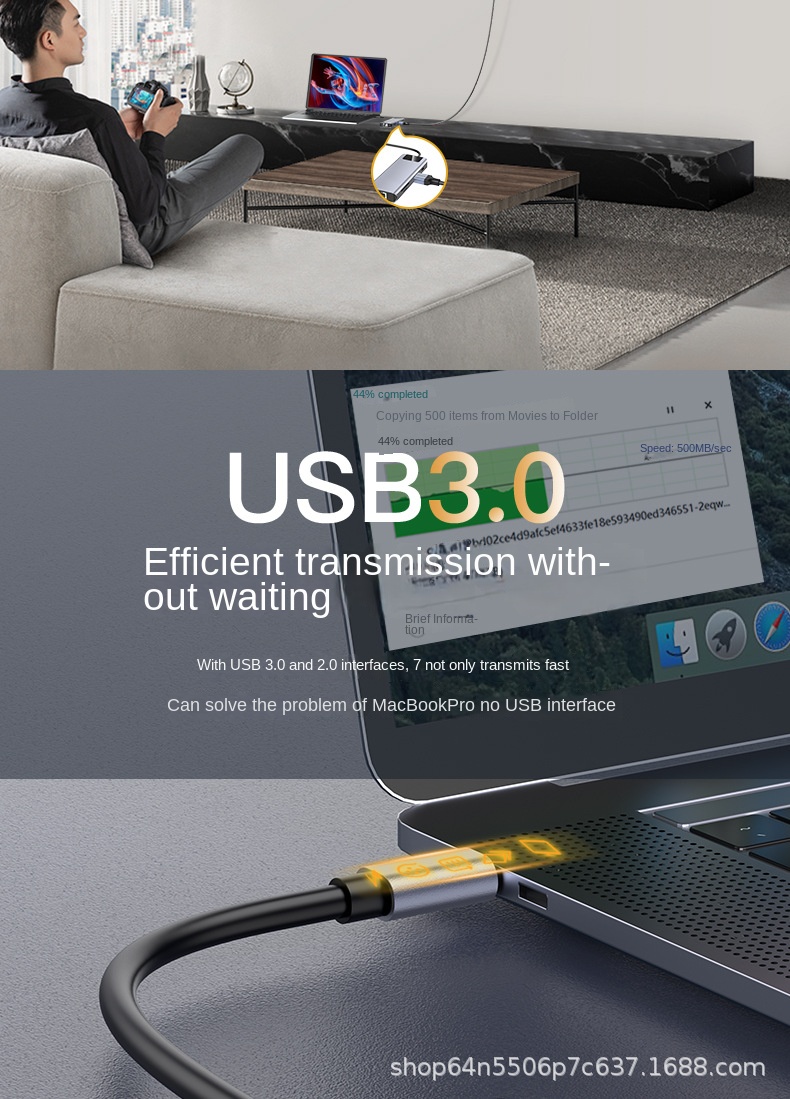 Type-C 8-in-1 Dock
