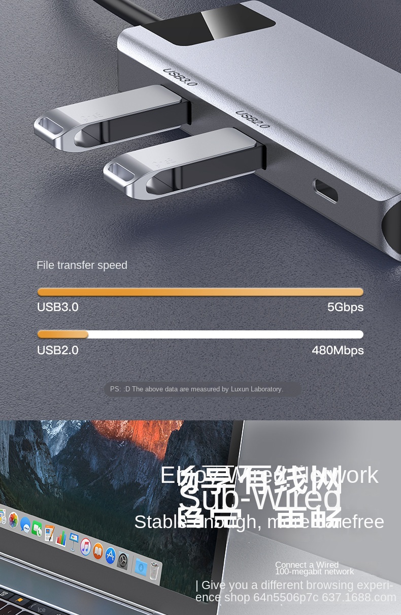 Type-C 8-in-1 Dock