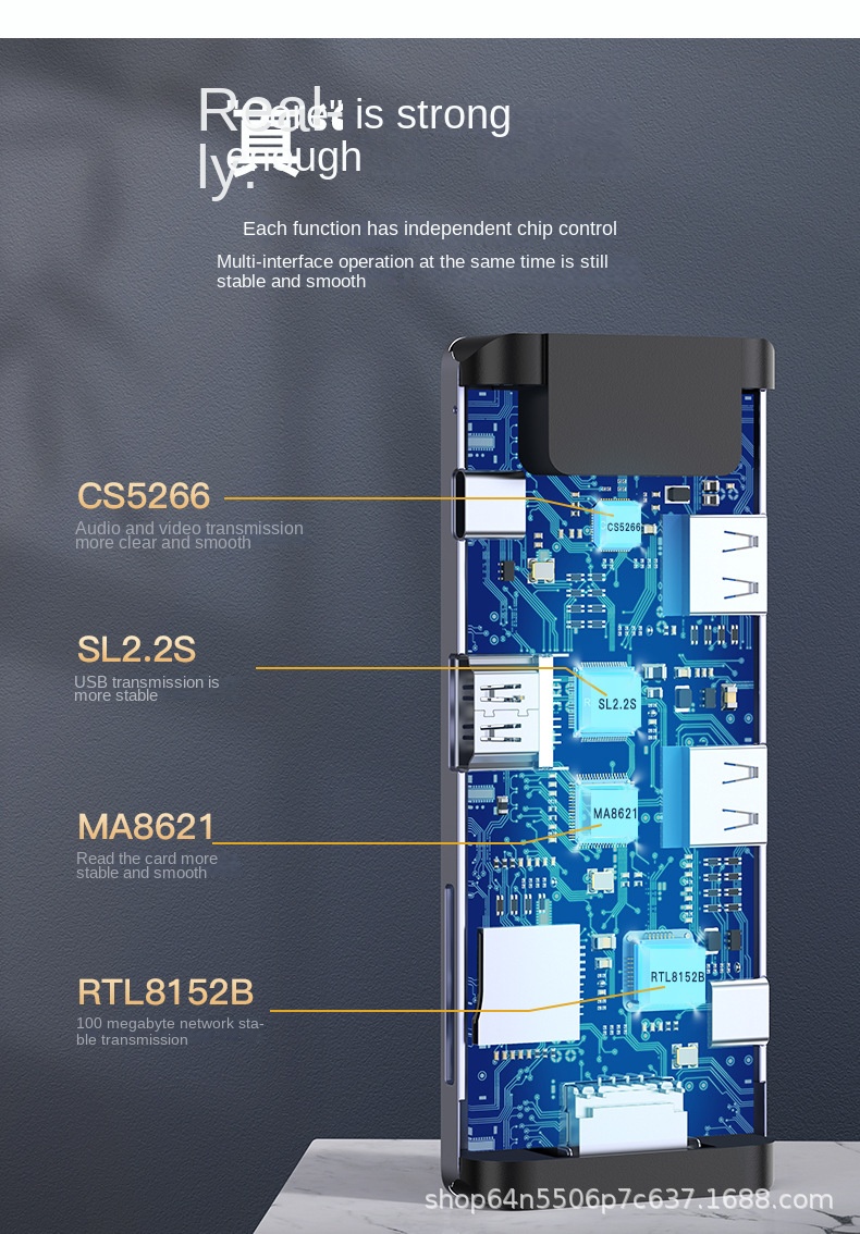 Type-C 8-in-1 Dock