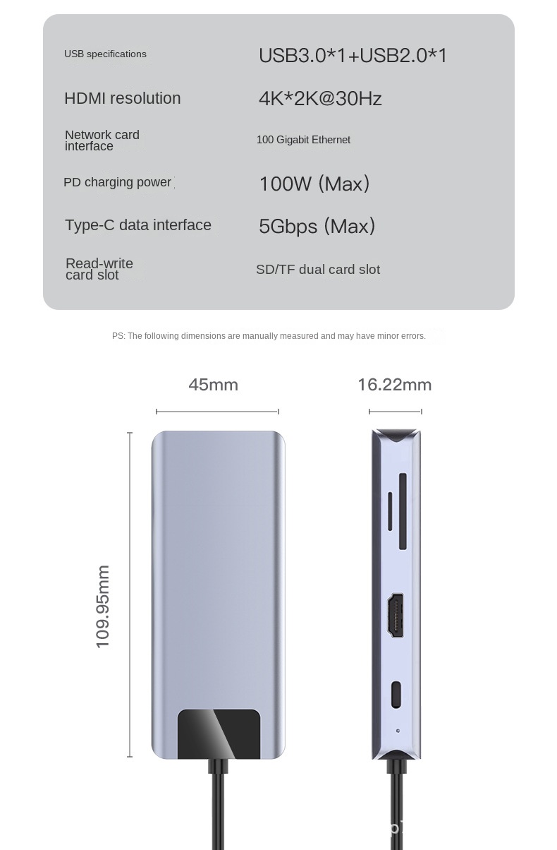 Type-C 8-in-1 Dock