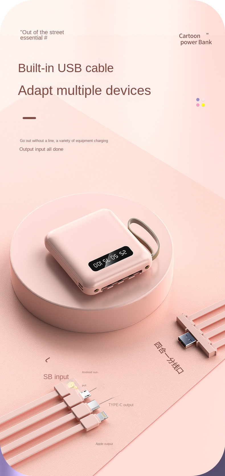 Portable 10000mAh Power Bank
