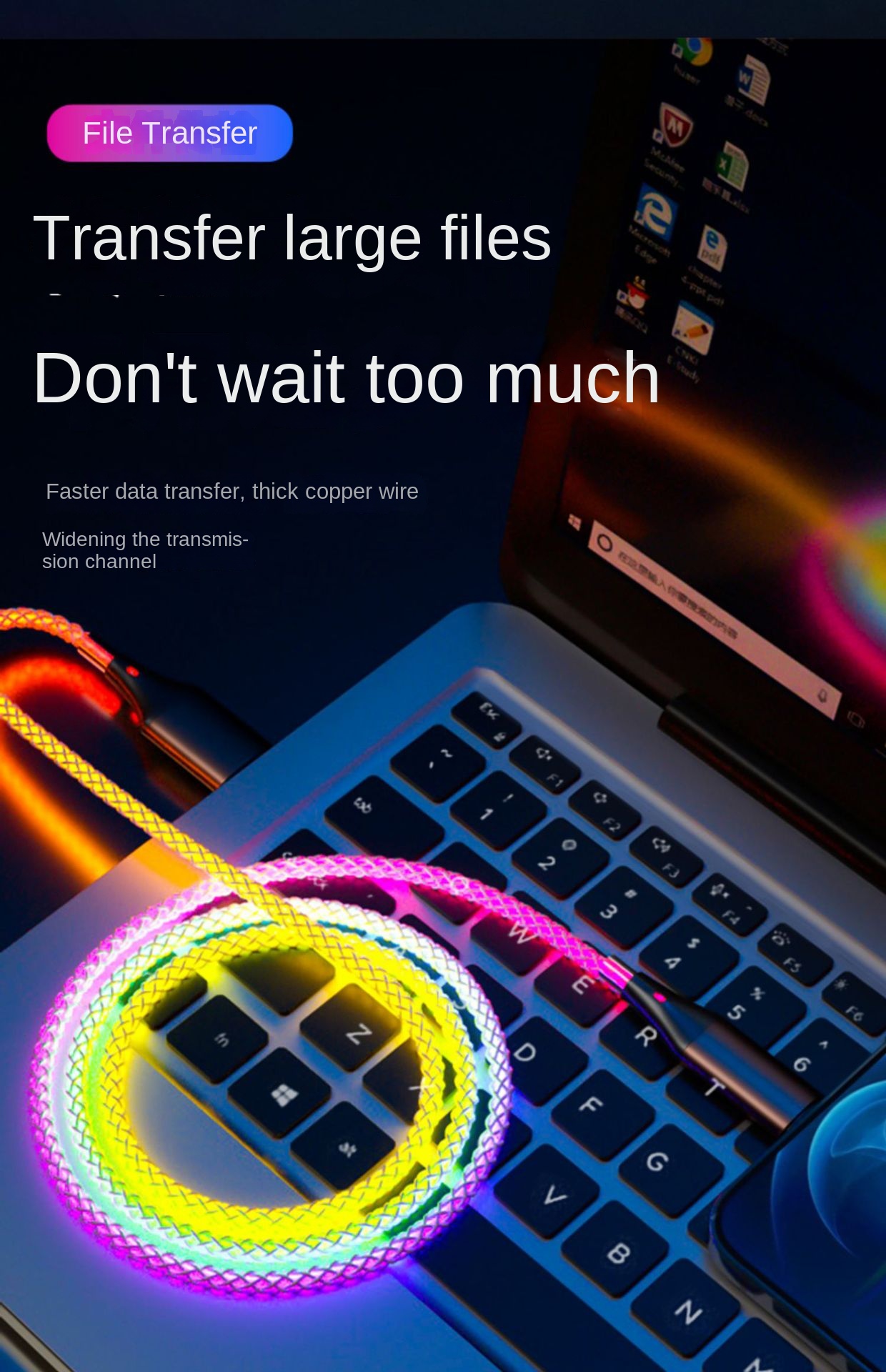 66W Super Fast Charging Data Cable