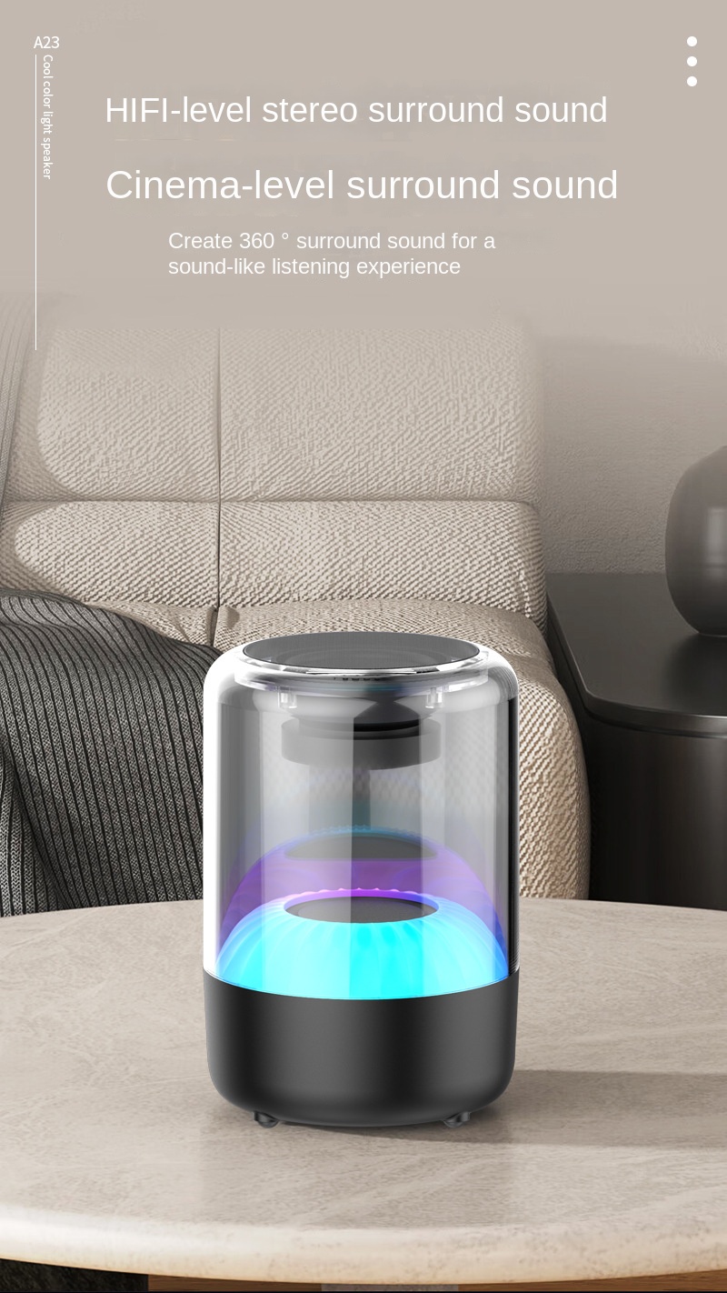 Wireless Bluetooth sound box with RGB lights