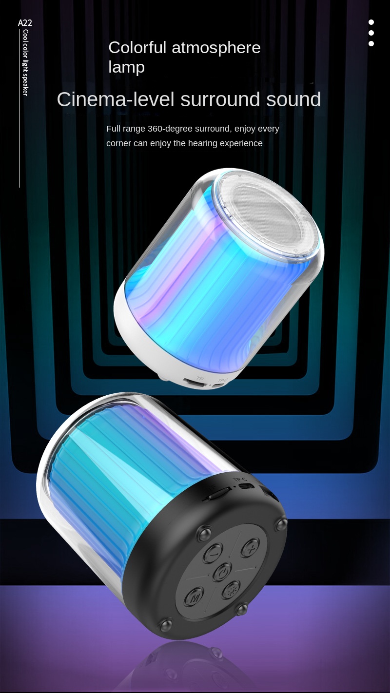 Wireless Bluetooth sound box with RGB lights