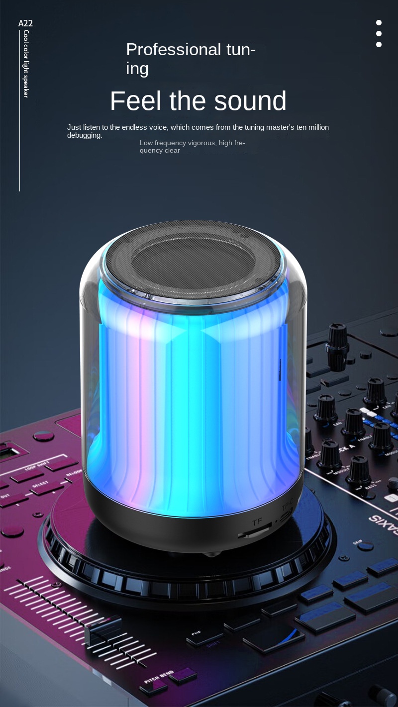 Wireless Bluetooth sound box with RGB lights
