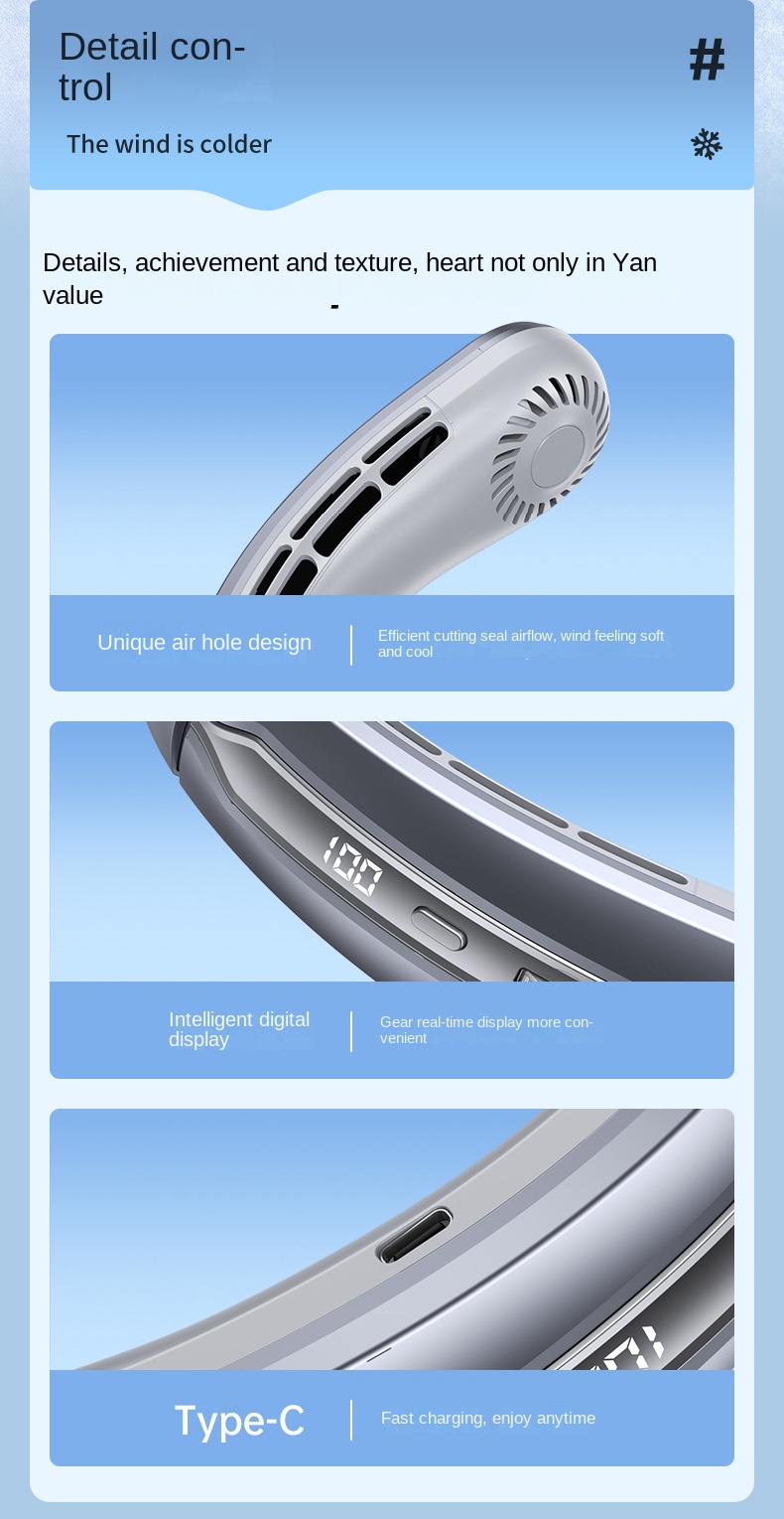 Portable Neck Fan
