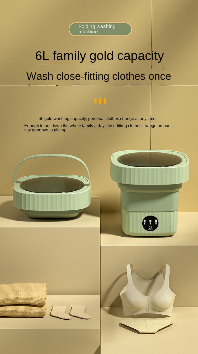 Portable Folding Laundry Machine - 6L Capacity