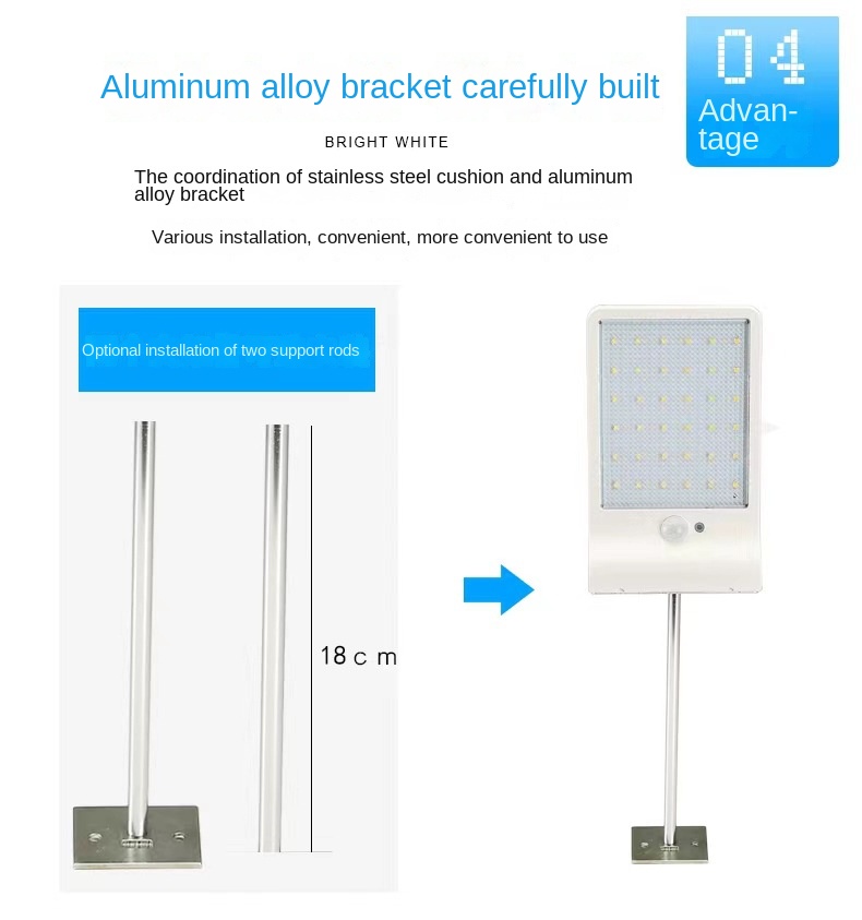 Solar Outdoor Wall Light IP65 Waterproof LED Solar Motion Sensor Light