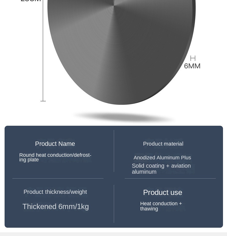 Kitchen Stove Heat Thawing Plate