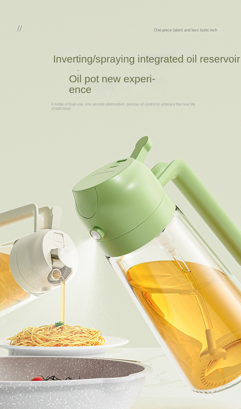 Glass Oil Sprayer Bottle for Kitchen, 470ml