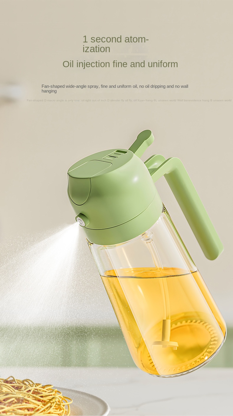 Glass Oil Sprayer Bottle for Kitchen, 470ml