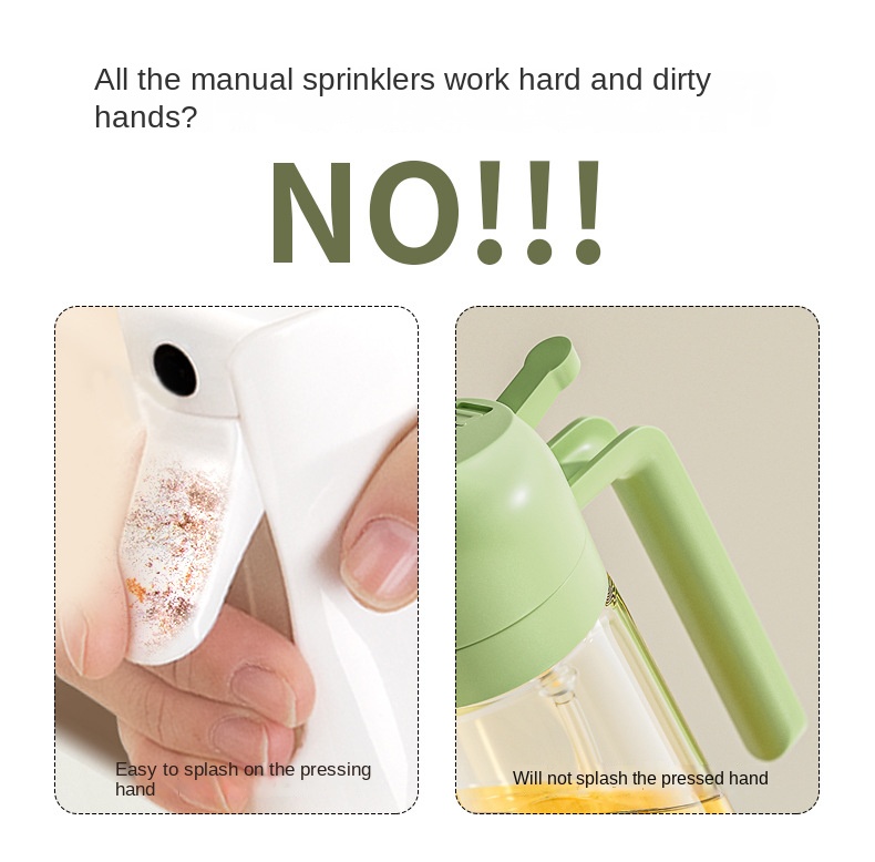 Glass Oil Sprayer Bottle for Kitchen, 470ml