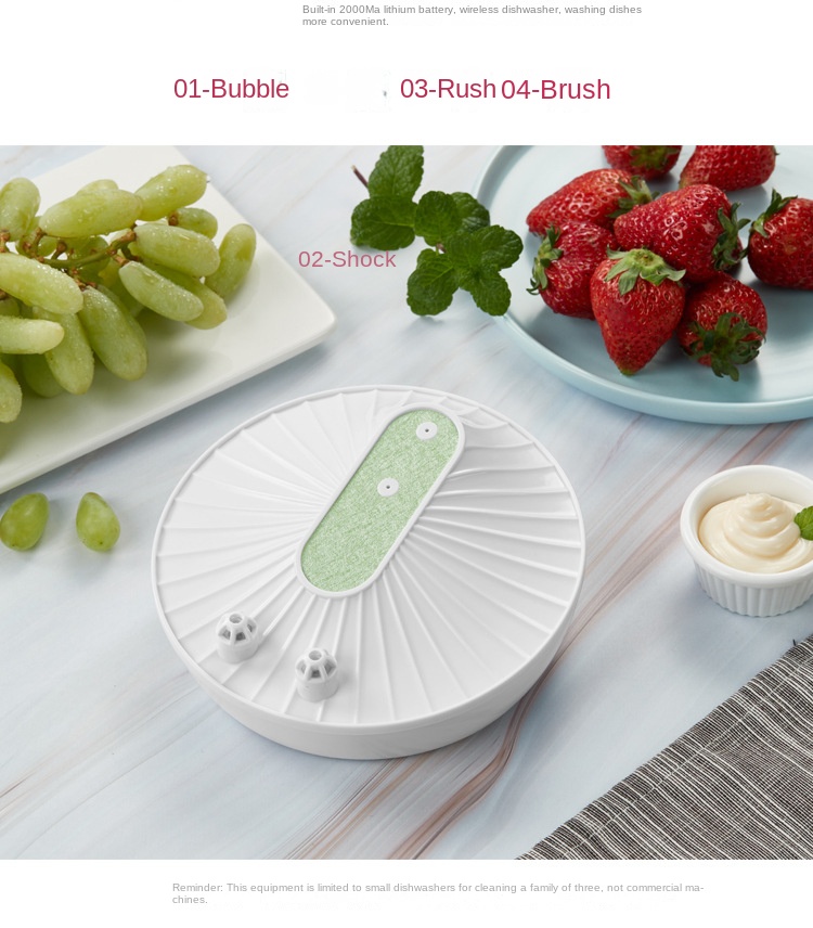 Wireless Dishwasher - High Pressure Cleaning