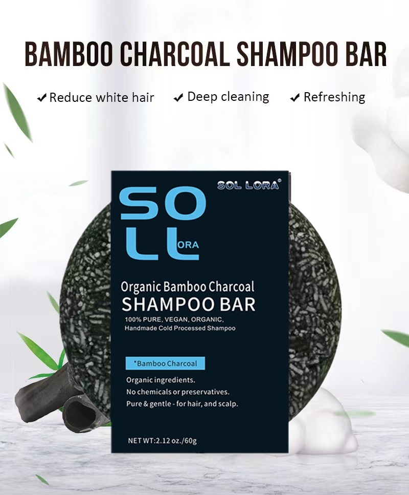 Bamboo Charcoal Shampoo Bar