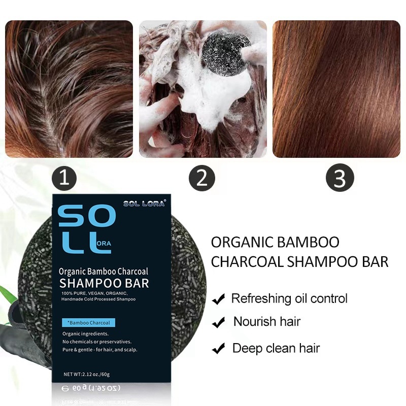 Bamboo Charcoal Shampoo Bar
