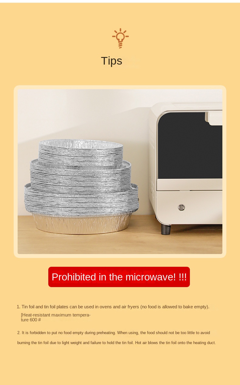 Air Fryer Disposable Tin Foil Pans