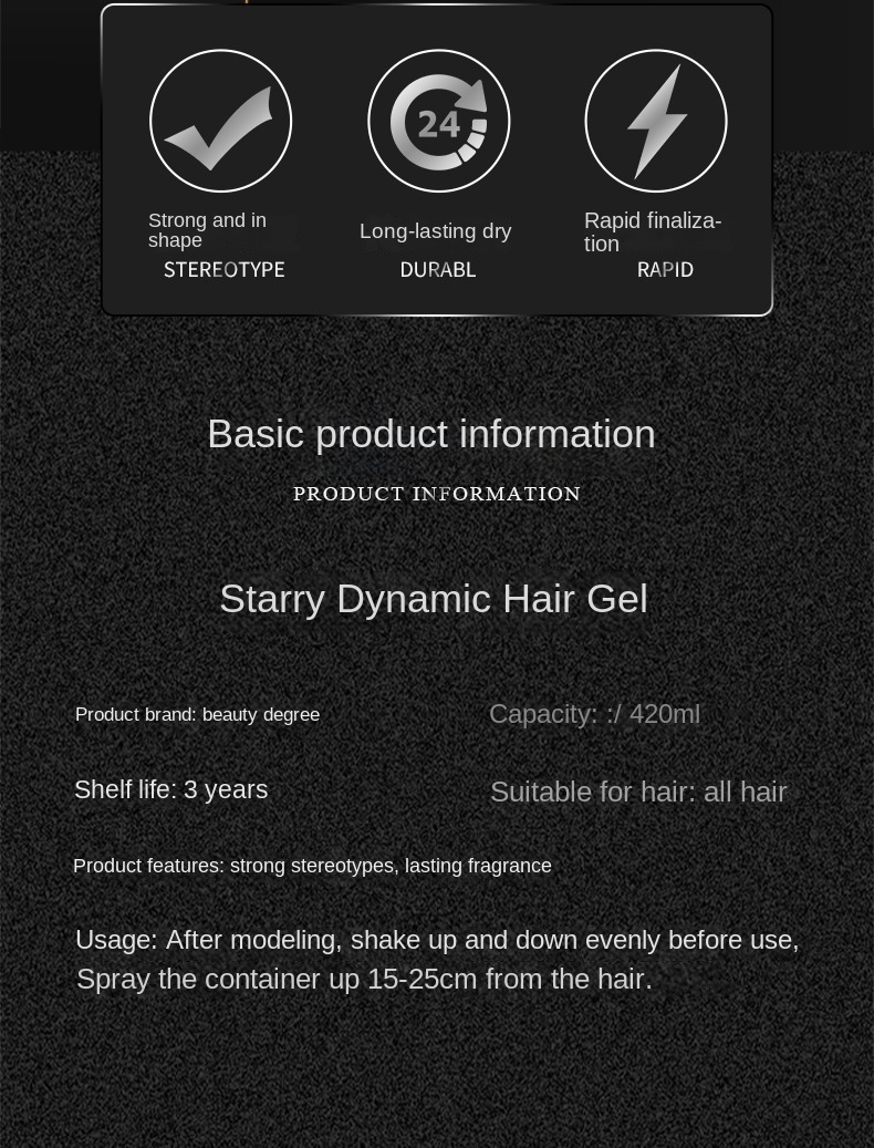 Long-lasting Styling Spray for Hair