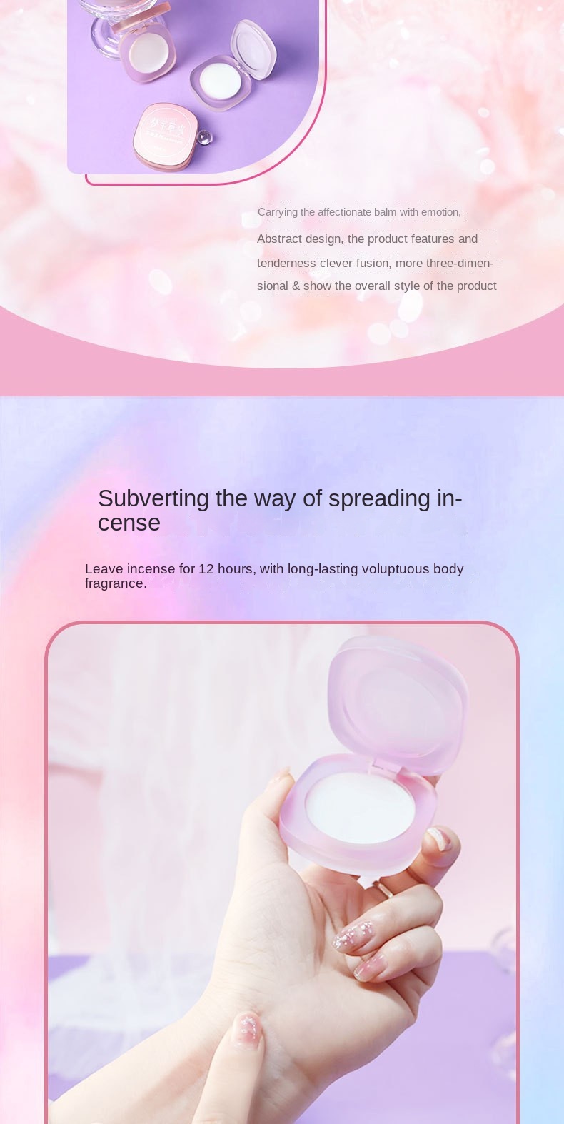 Portable Solid Perfume for Long Lasting Scent