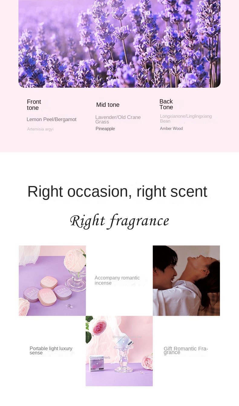 Portable Solid Perfume for Long Lasting Scent