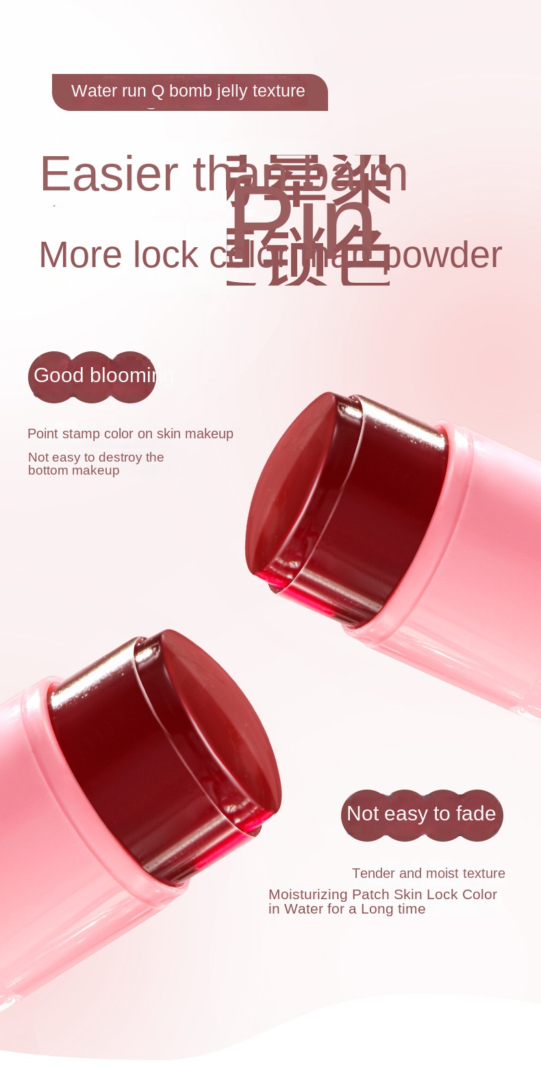 Crystal Cheek and Lip Dual-Use Blush Stick