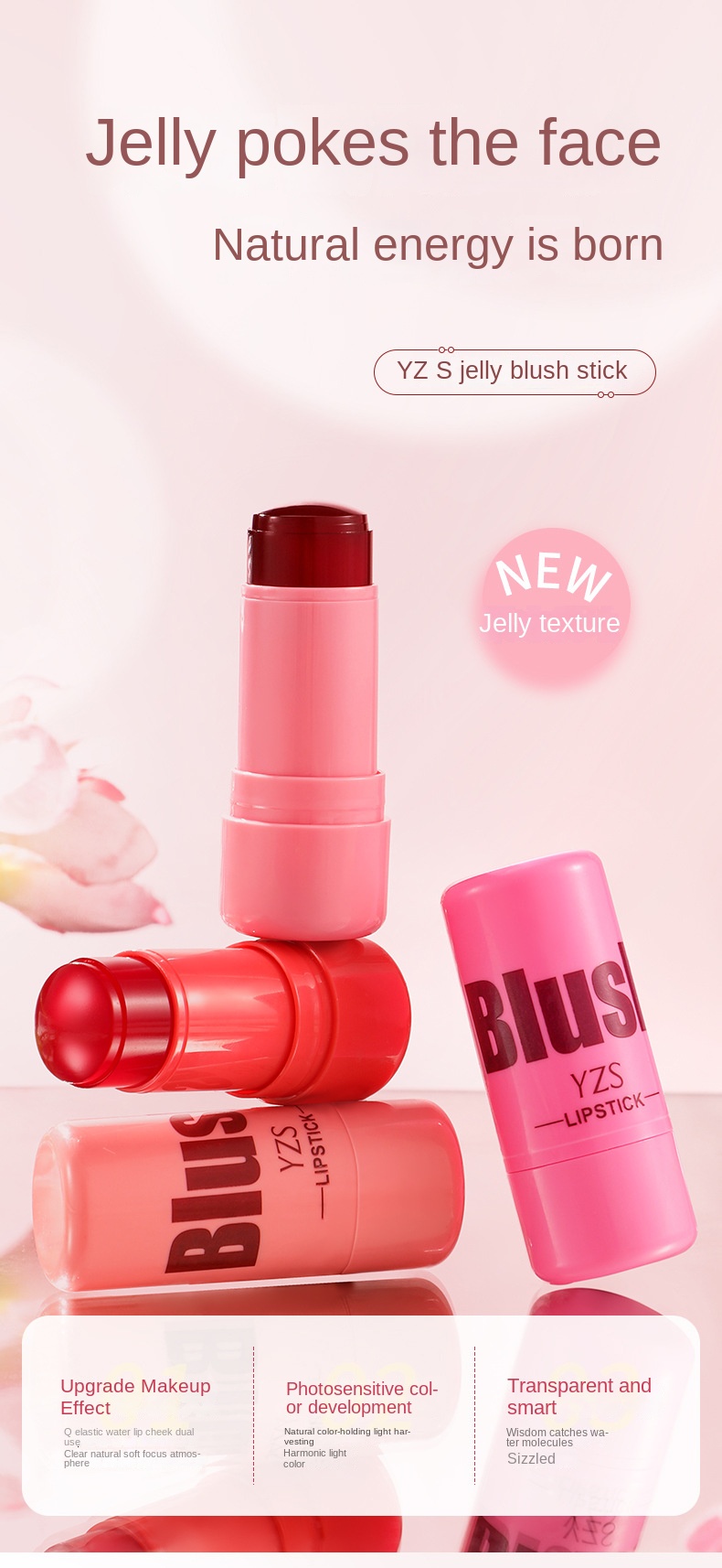Crystal Cheek and Lip Dual-Use Blush Stick
