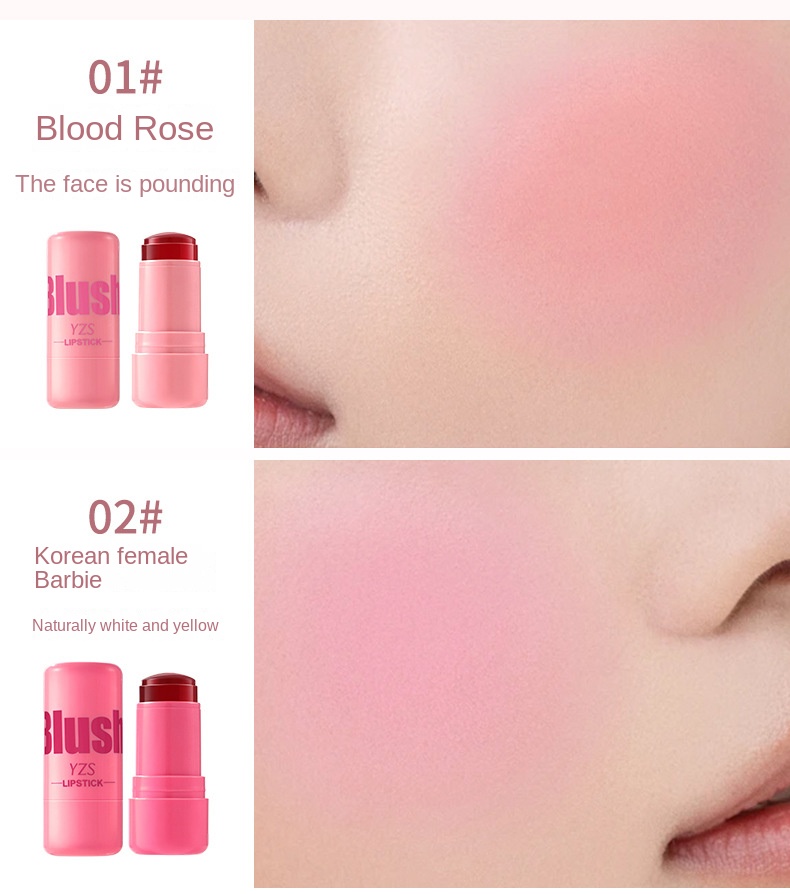 Crystal Cheek and Lip Dual-Use Blush Stick