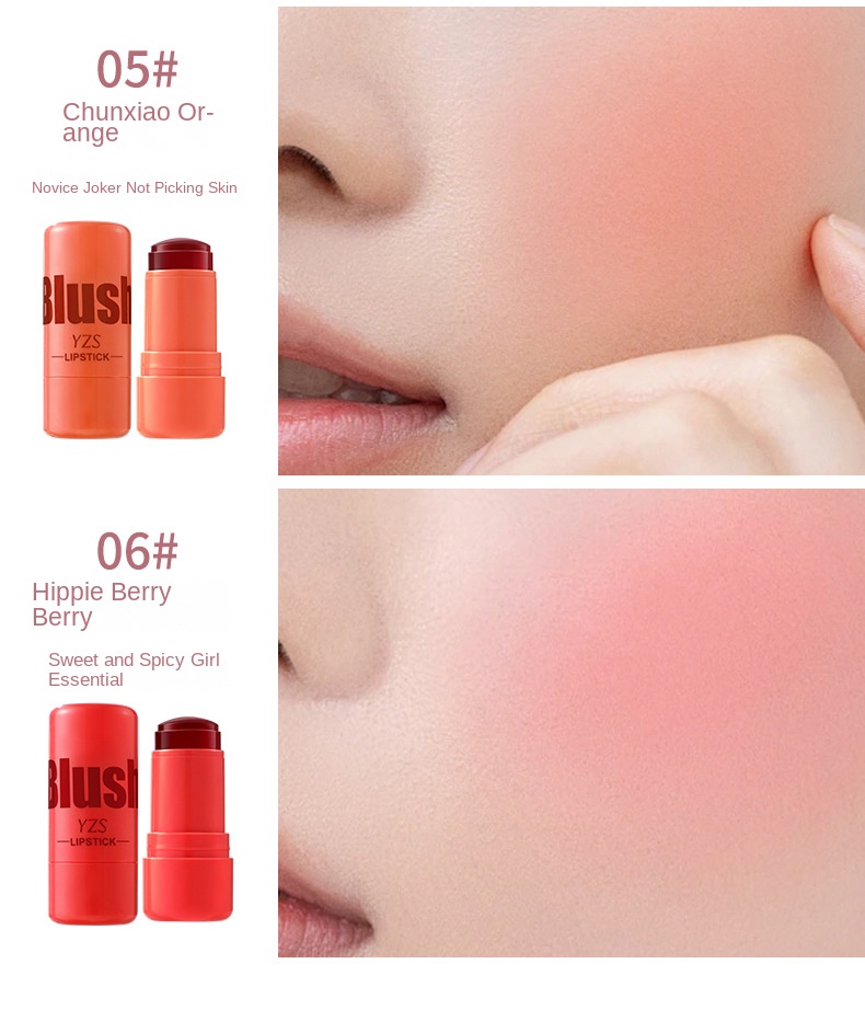 Crystal Cheek and Lip Dual-Use Blush Stick