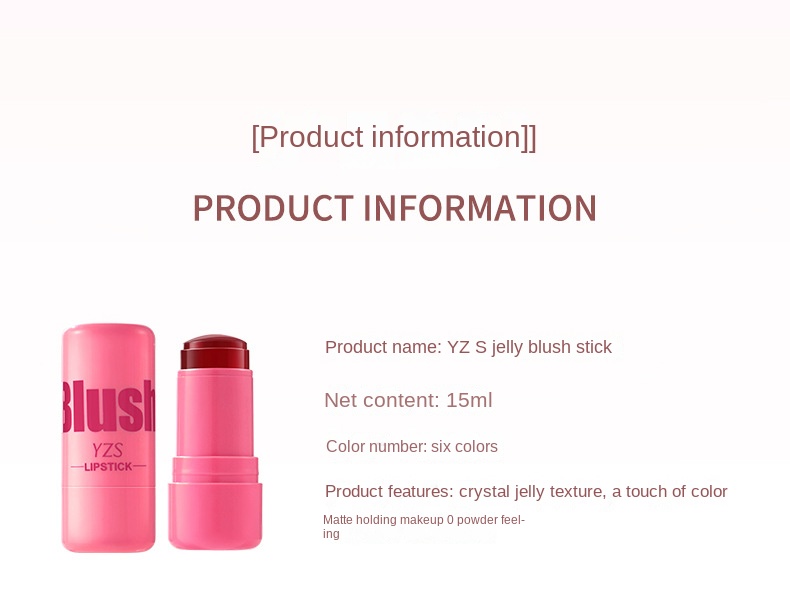 Crystal Cheek and Lip Dual-Use Blush Stick