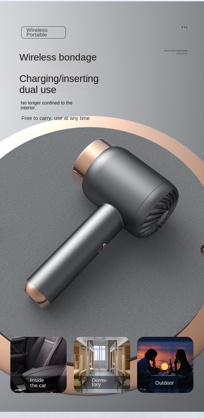 Wireless Hair Dryer