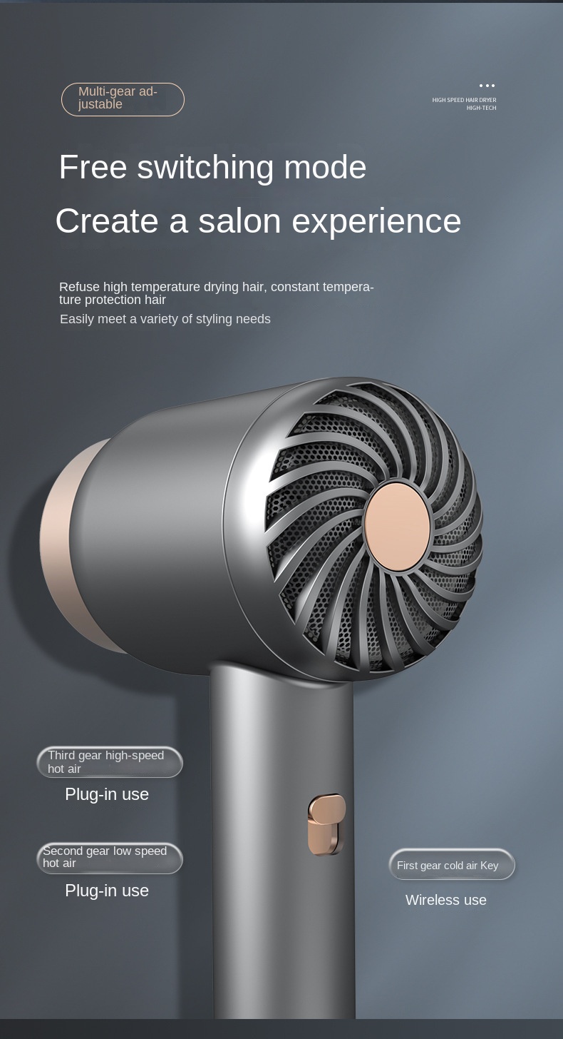 Wireless Hair Dryer