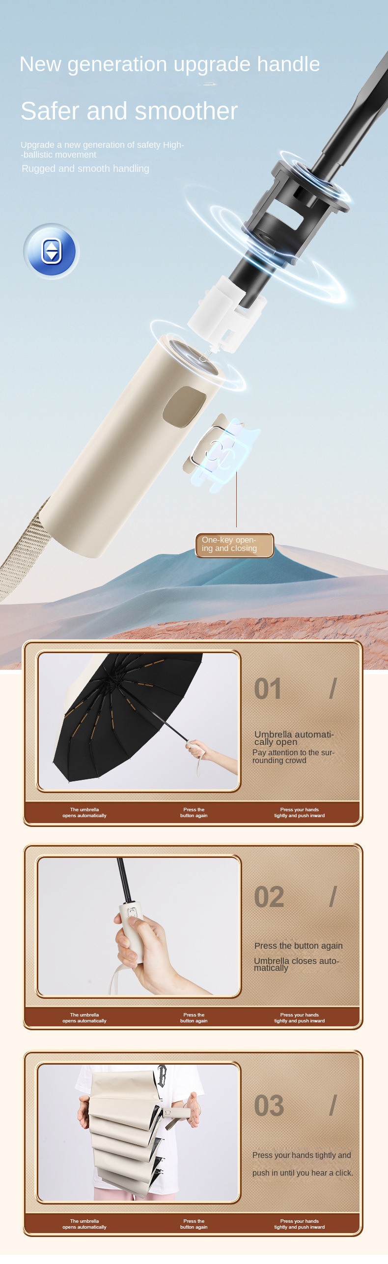 Automatic UV Sun Umbrella