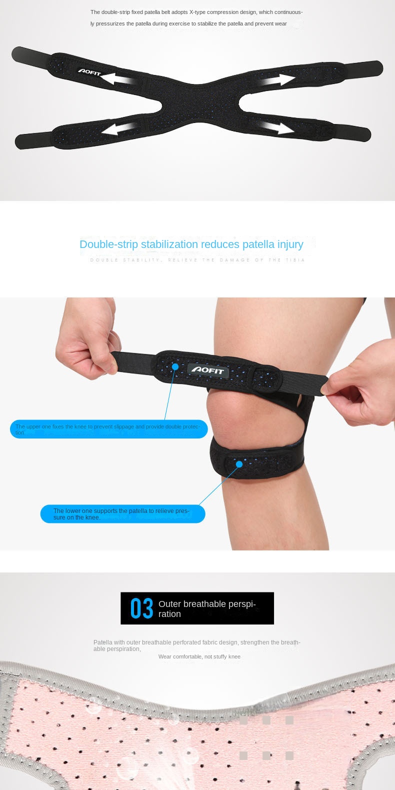 Knee Strap for Sports and Fitness