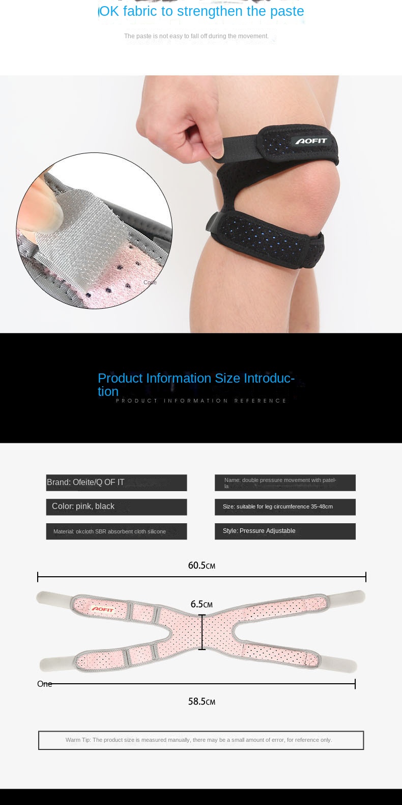 Knee Strap for Sports and Fitness