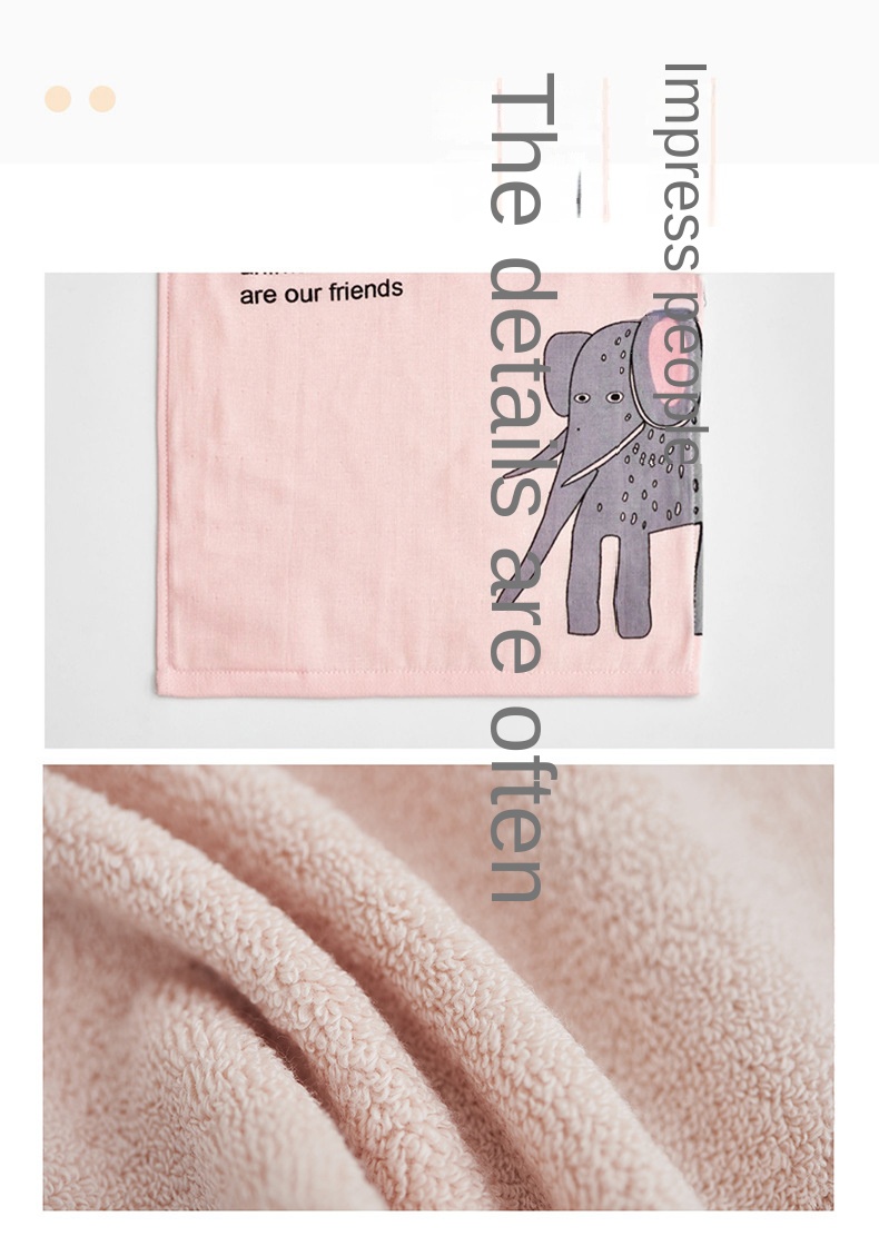 Cartoon Print Cotton Kids Towels Wholesale