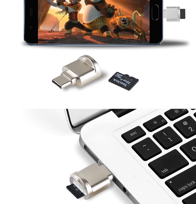 Mini Huawei Type-C OTG Card Reader