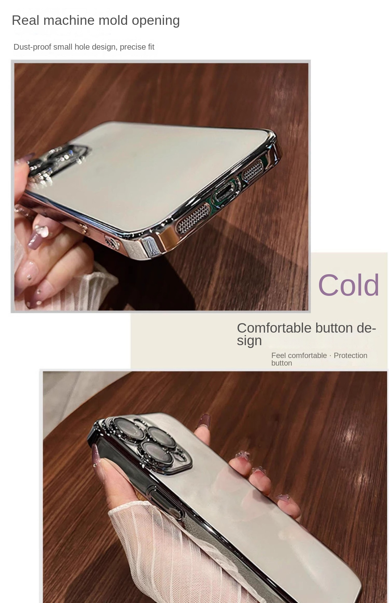 Clear Plating iPhone 15promax Case