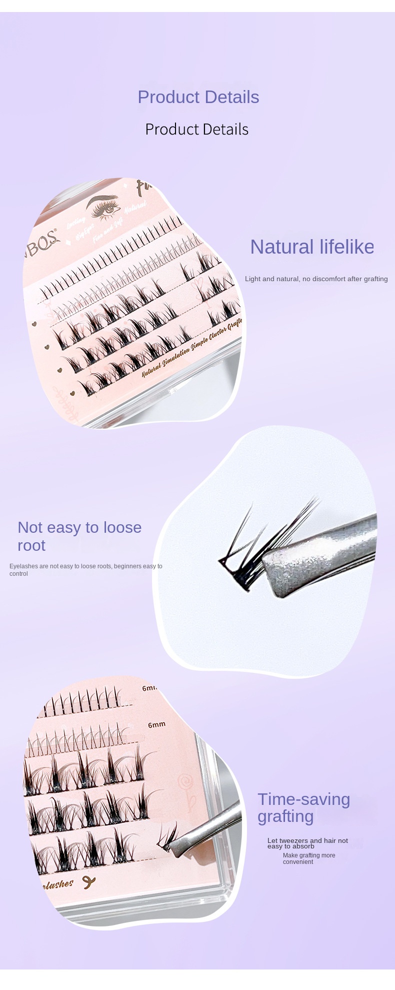 JONBOS Mermaid Demon False Eyelashes