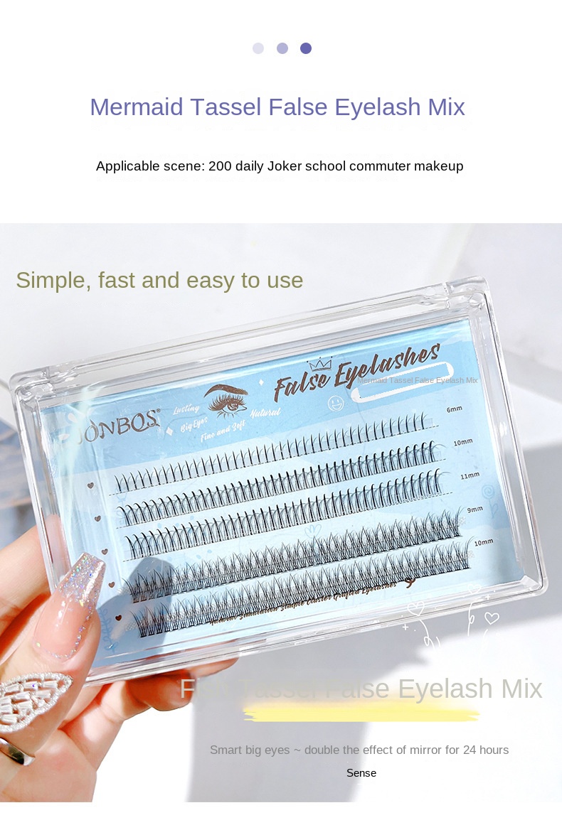 JONBOS Mermaid Demon False Eyelashes