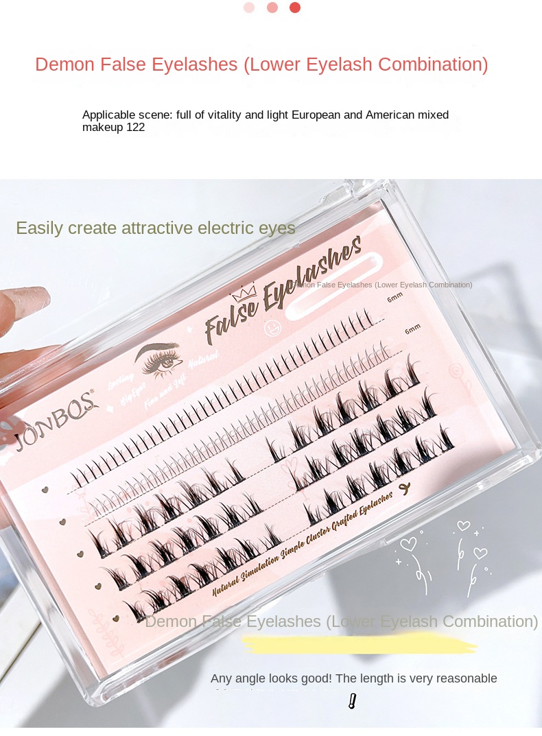 JONBOS Mermaid Demon False Eyelashes