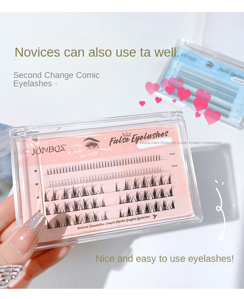 JONBOS Mermaid Demon False Eyelashes