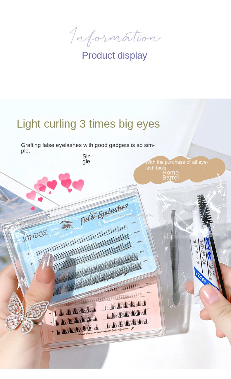 JONBOS Mermaid Demon False Eyelashes