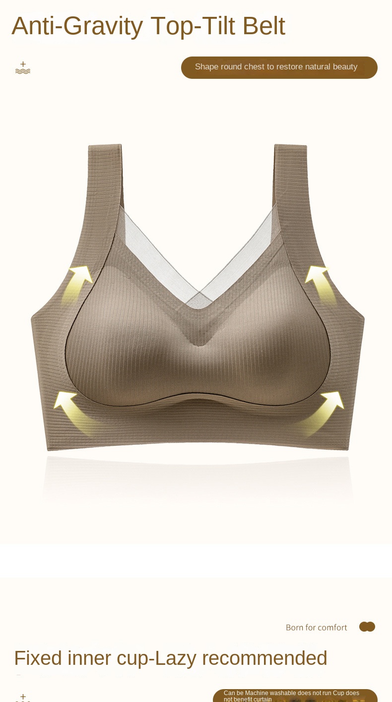Backless Comfort Gathering Bra