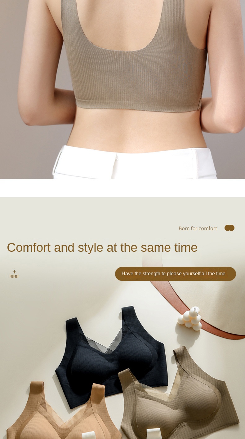 Backless Comfort Gathering Bra