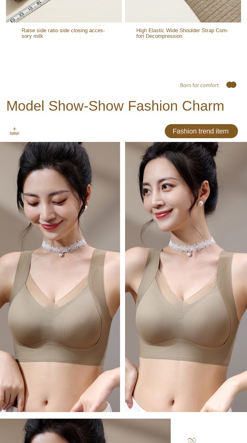Backless Comfort Gathering Bra