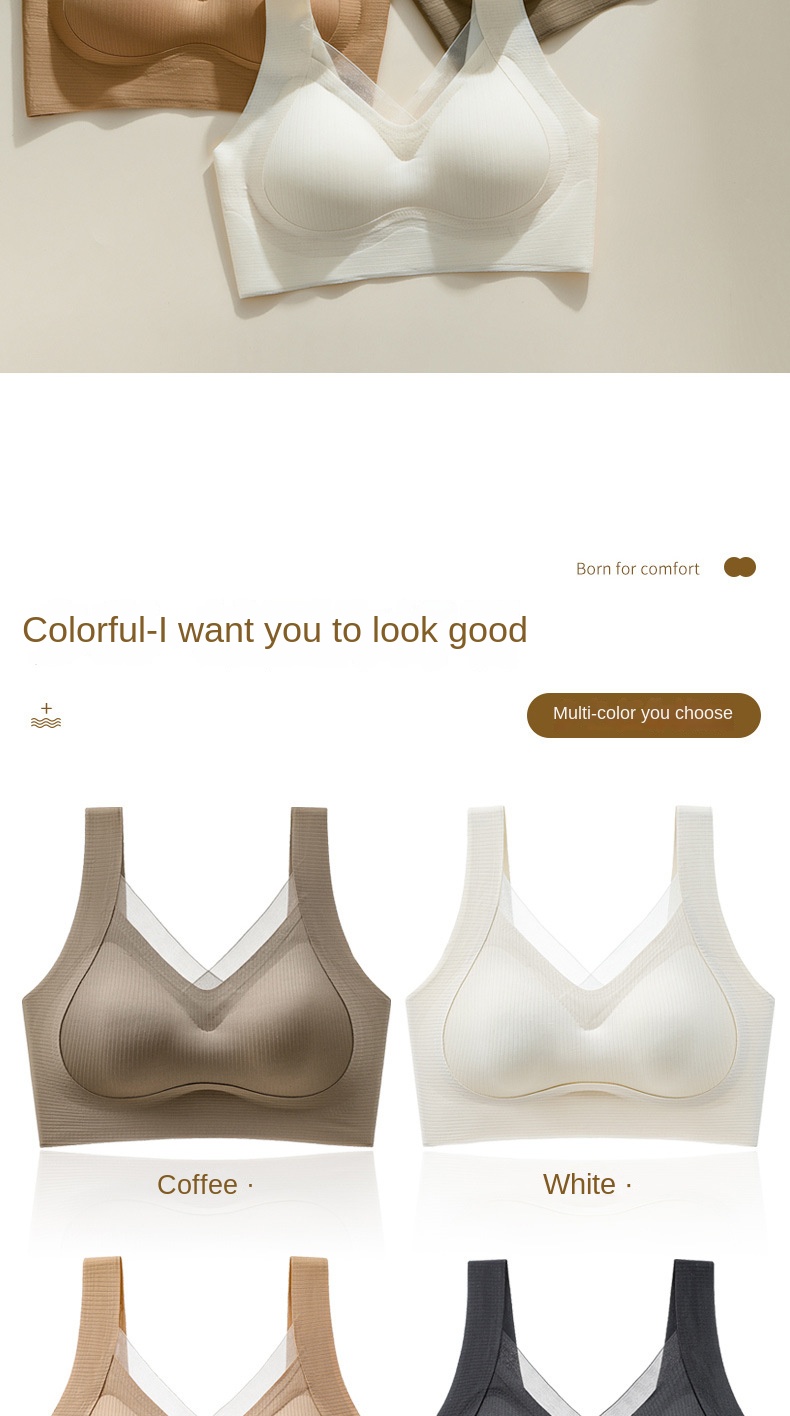 Backless Comfort Gathering Bra
